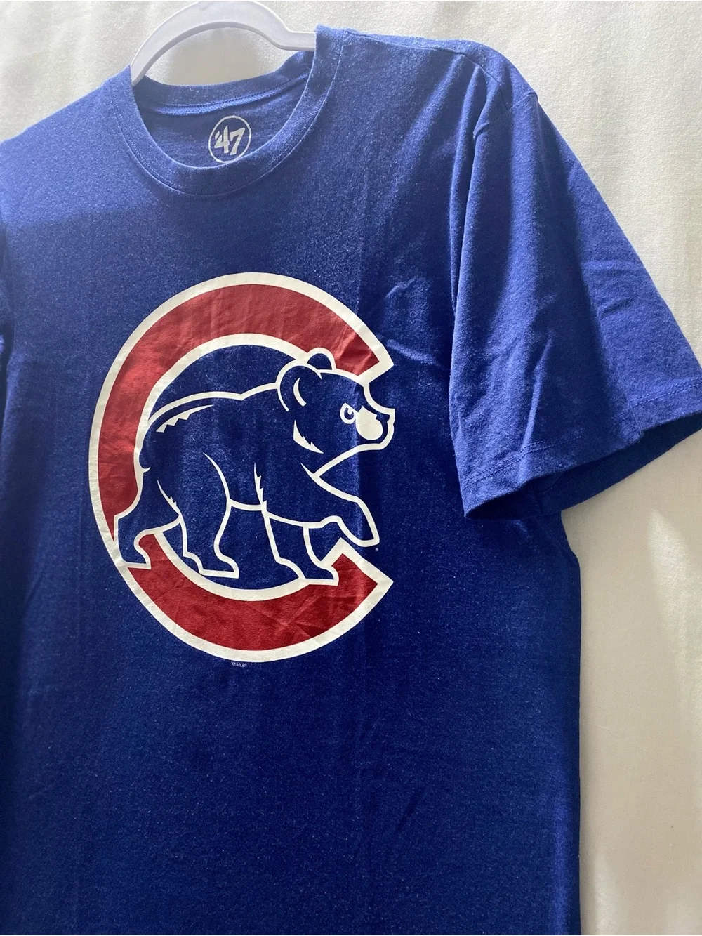 47 Chicago Cubs MLB Baseball Short Sleeve Graphic T-Shirt Blue Small